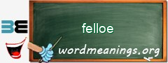 WordMeaning blackboard for felloe